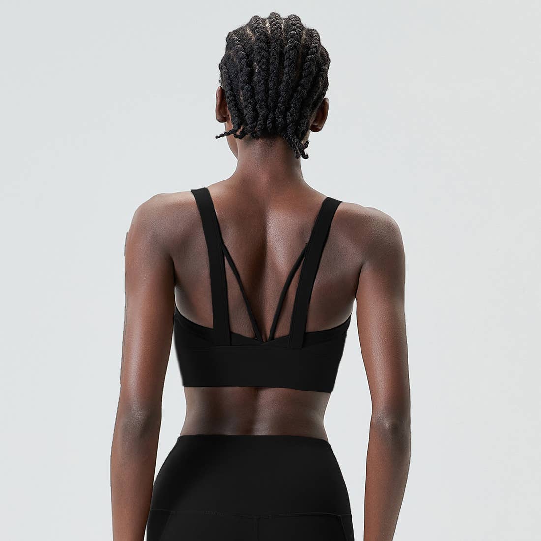 Sodalemon - Wholesale Sports Bra - Women's - Full Coverage With Wide Straps Contrast Color Sports Bra8