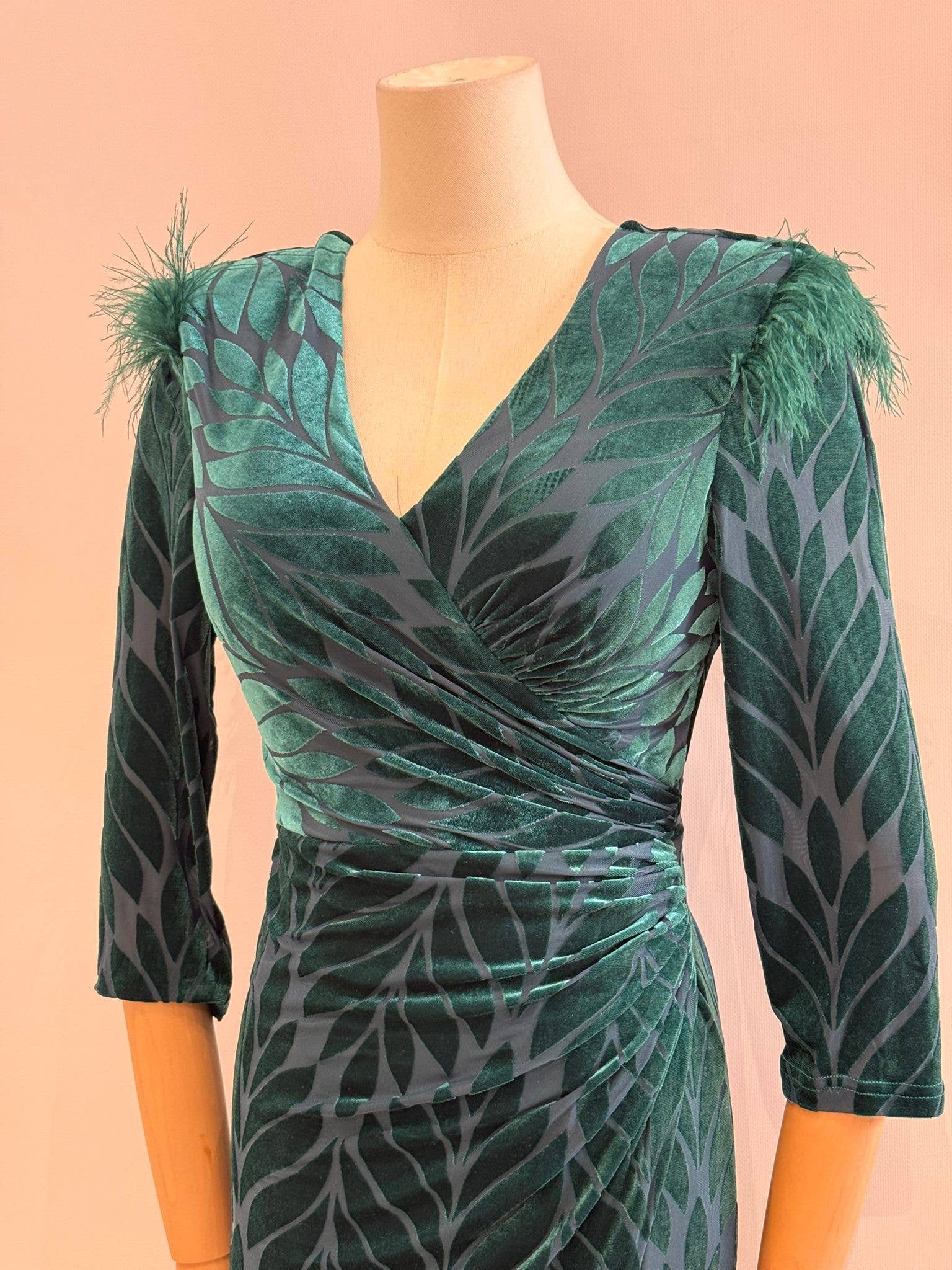 Invitadissimas – Engroshandel Kjole - Dame – Velour midikjole 22339-27