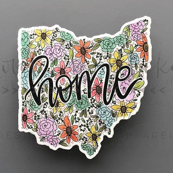 Pegatina Hogar Floral Ohio para venta al por mayor de Doodles By Rebekah
