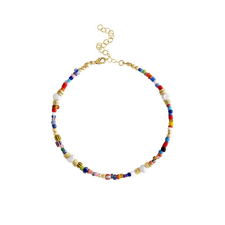 Jetsetter Beaded Anklet for wholesale by Olivia Le