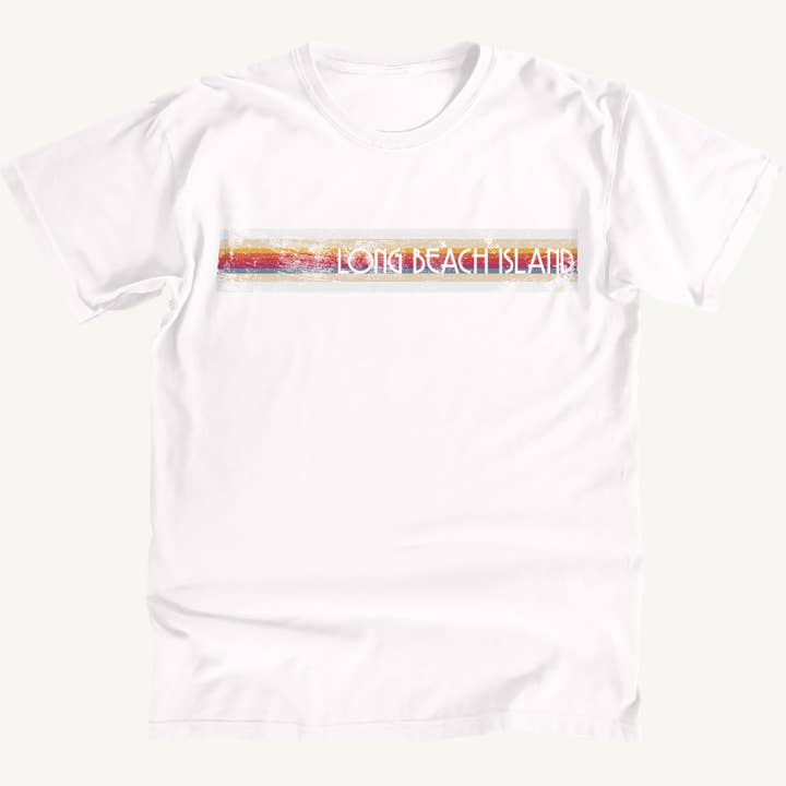 LBI Retro Stripe Premium T-shirt por atacado de Salt Water Colours