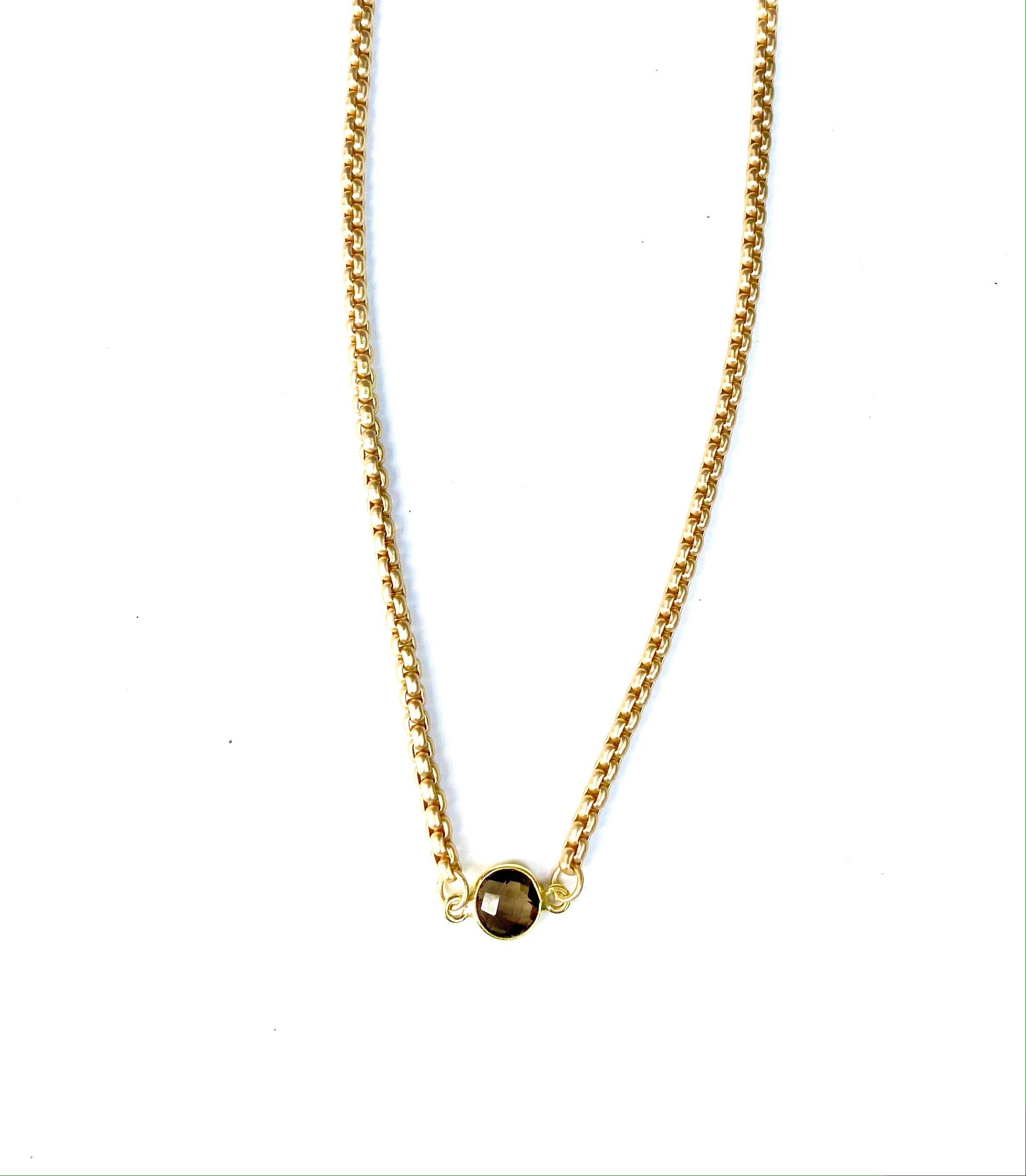 LJ Sonder - Vente Colliers à pendentif - Aggie - collier avec connecteur en pierres semi-précieuses2