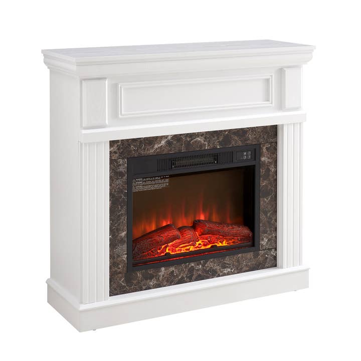 Orange County Decor - Wholesale Fireplace Mantel - Only Mantel Not Included 23" Fireplace White,41.34"W*14"D*40"H White Mdf2
