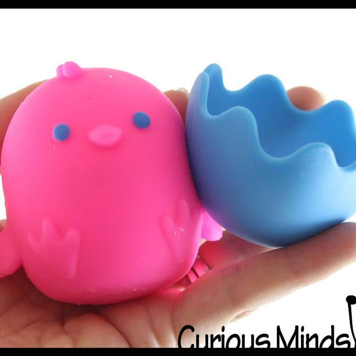 Curious Minds Toys – Engroshandel Klemmelegetøj - Børn og baby – 1 Chick Nee Doh Soft Squeeze Stressbold