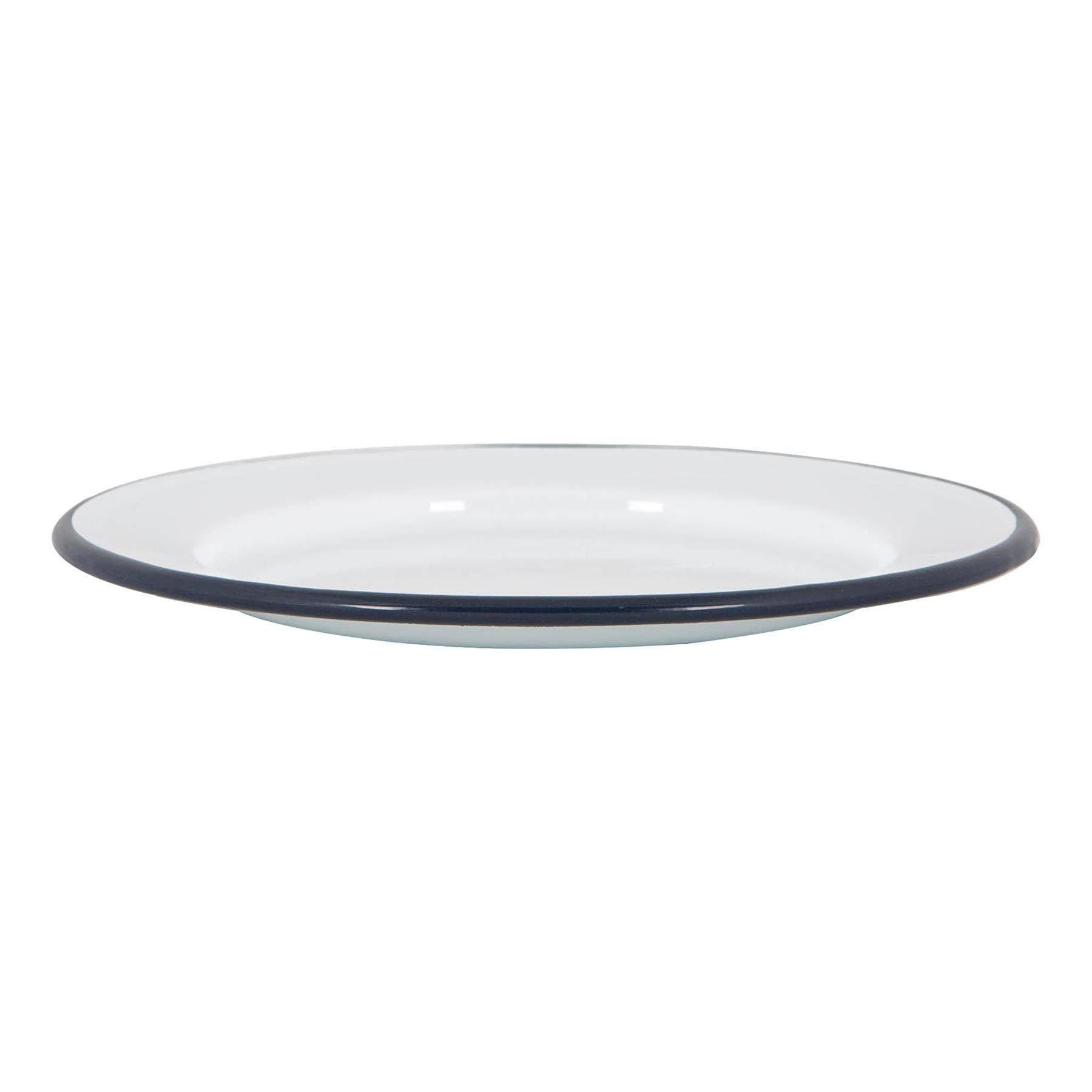 Rinkit Ltd - Wholesale Borden - Argon Tableware wit geëmailleerd 20 cm bijzetbord - marineblauw6