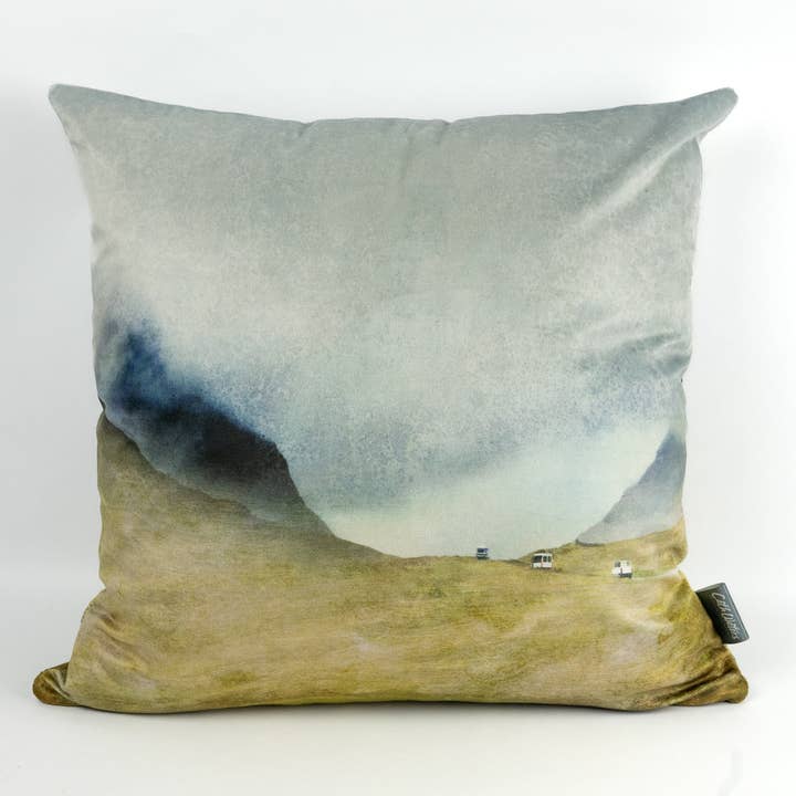 Cath Waters Scottish Landscapes – wholesale Throw/decorative pillow – Glencoe Velvet Cushion3