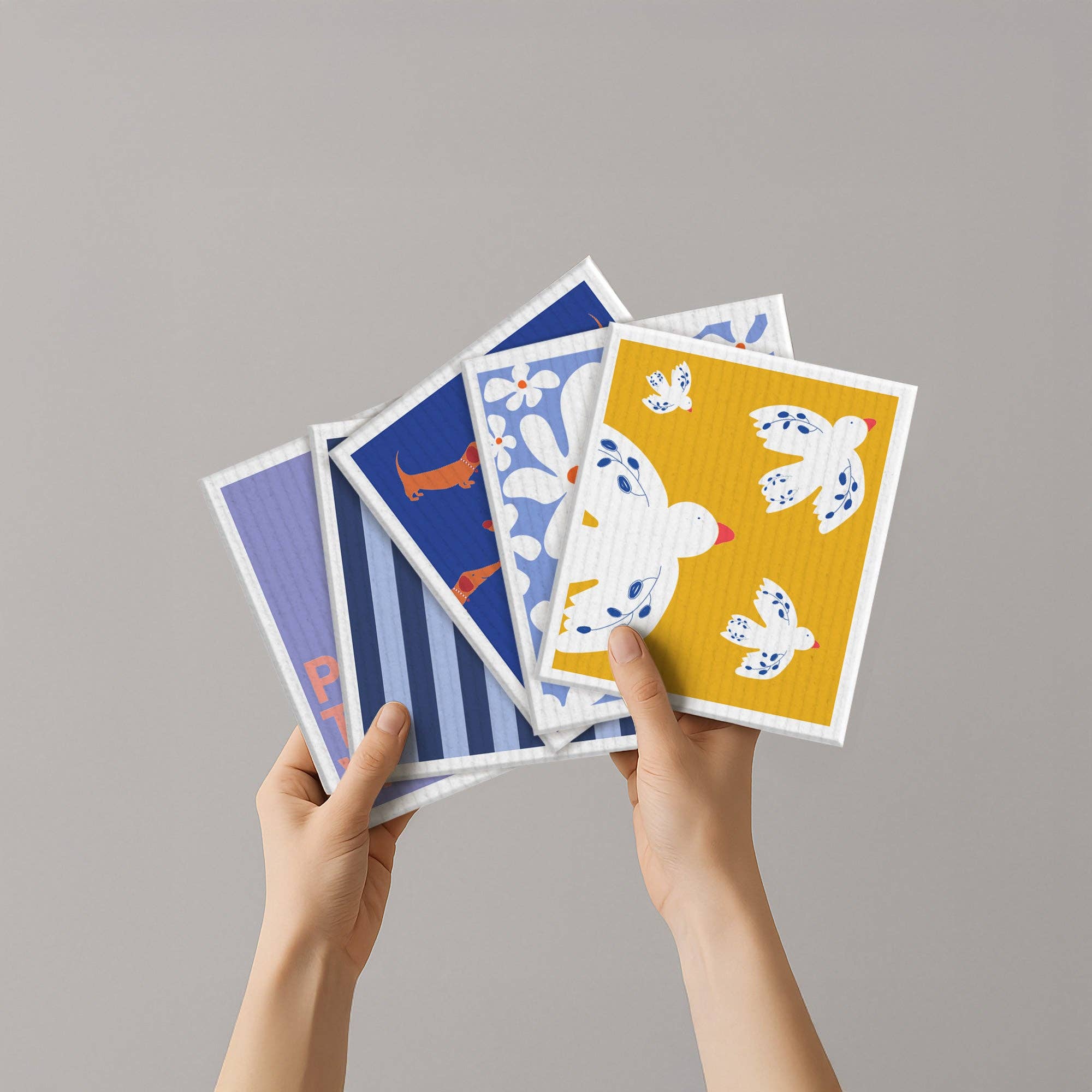 Naturbedacht - Wholesale Dishcloth - Sponge cloth - Birds - No. 15