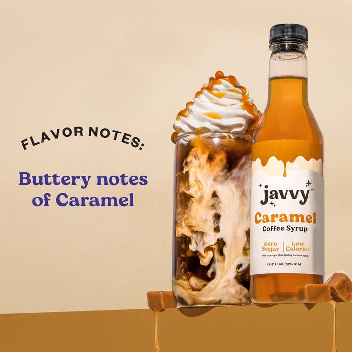 Javy Coffee – wholesale Flavoured syrup – Javvy Caramel Coffee Syrup, Zero Calorie – Zero Sugar