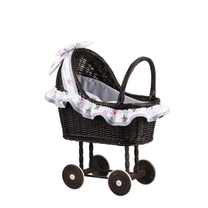 The Wicker Stories – wholesale Barnvagn/sele för babydocka - Barn – Retro dockor barnvagn, naturliga leksaker, första födelsedagspresent