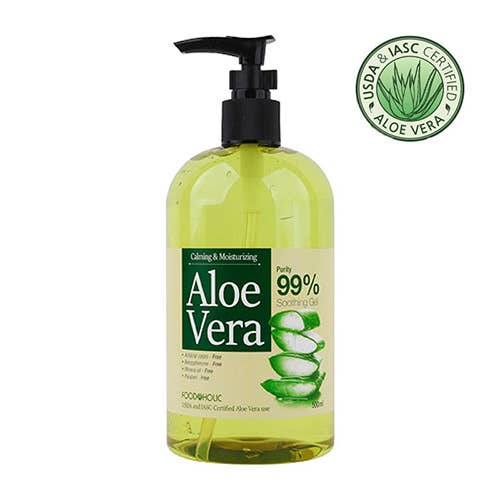 Foodaholic Calming and Moisturizing Aloe Vera Soothing Gel 500ml for wholesale by Exod International