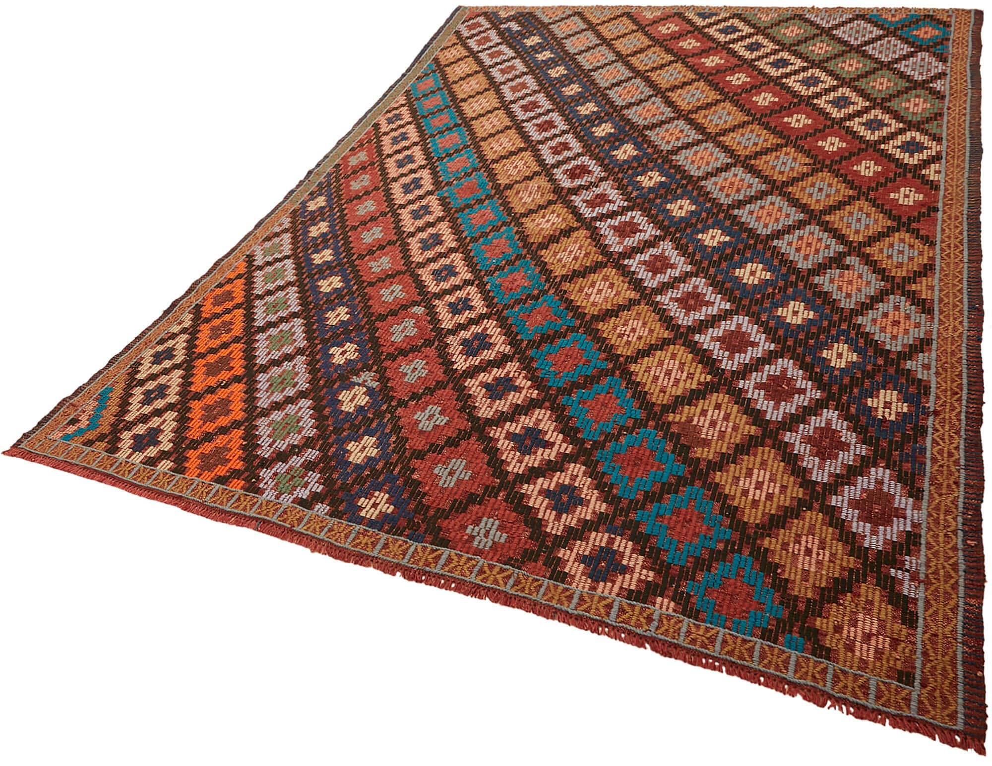 RUG N CARPET - Wholesale Area Rug - 6x9 Multicolor Oriental Kilim Rug - 459562