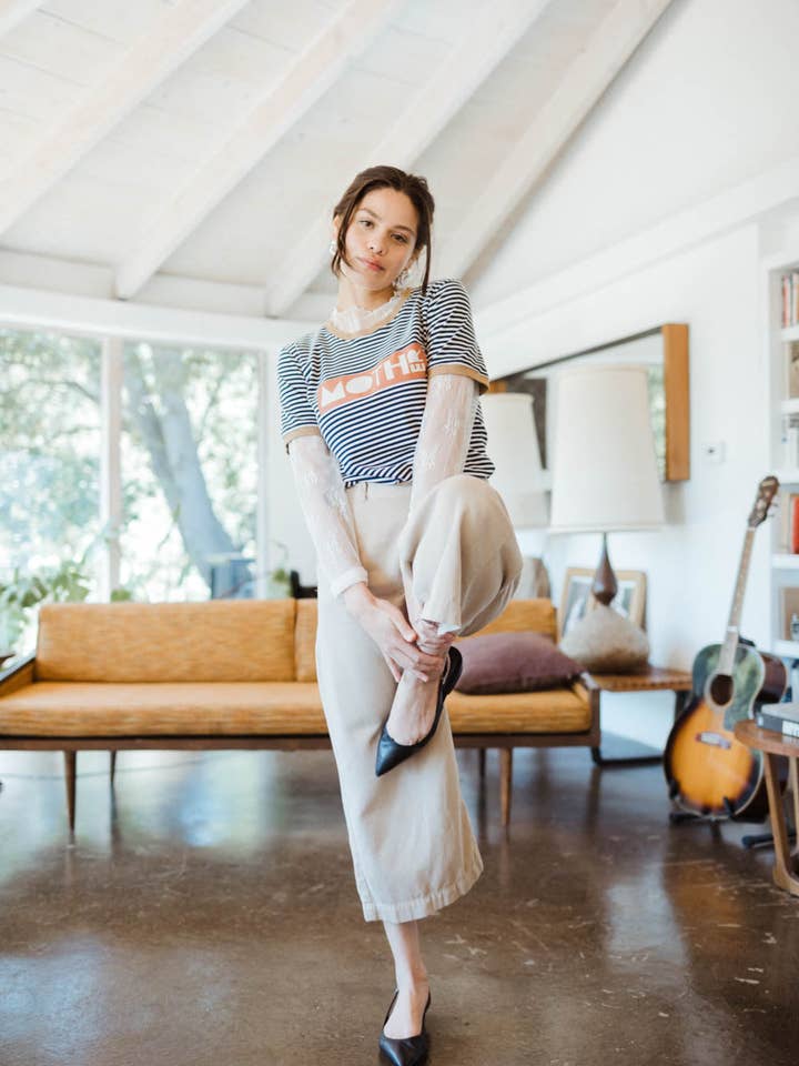 The Bee & The Fox – Engroshandel T-shirt med print - Dame – Mor | Kvinders Figursyede Ringer1