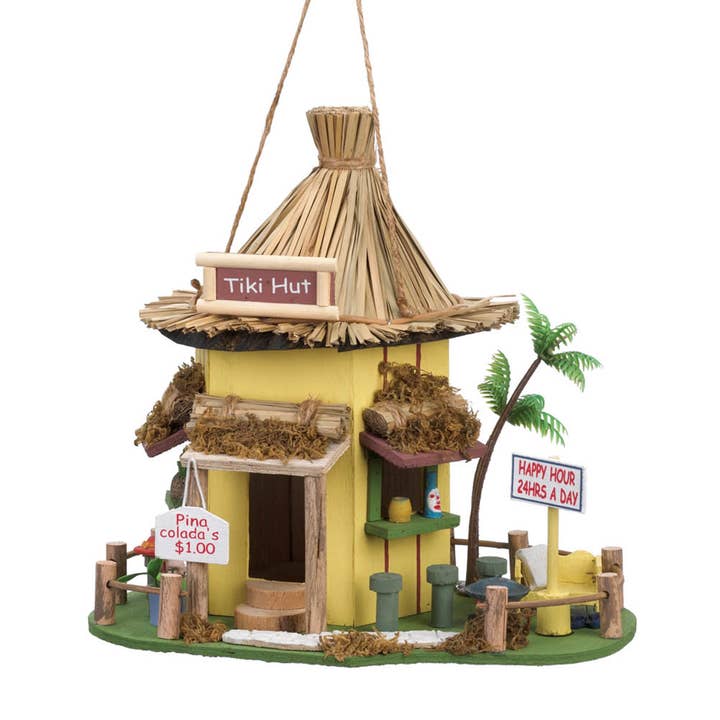Zingz Home - Wholesale Bird House - Tiki Hut Birdhouse