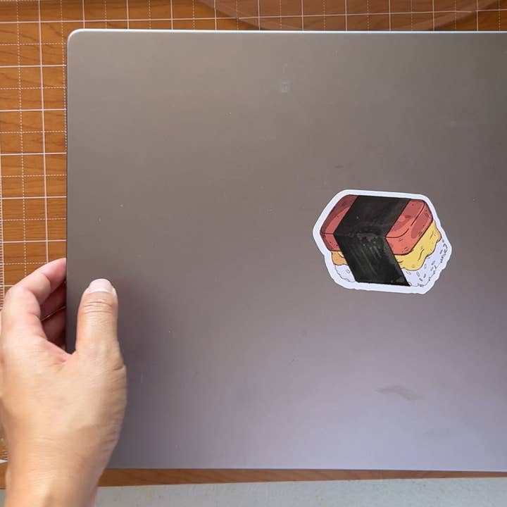 Claudine Castro Art - Wholesale Sticker - Spam Musubi Sticker, Laptop Sticker, Hawaiian Food