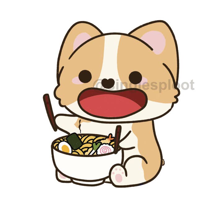 Ramen Eating Shoe Charm for wholesale by Single Sploot