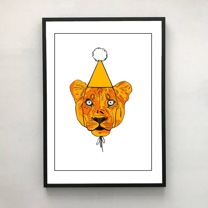 Lion A3 Art Print for wholesale by STETCH