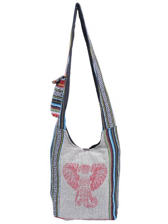 Roter Elefant Bohemian Hippie Boho-Umhängetasche für den Großhandel von The Collection Royal / Royal Handicrafts