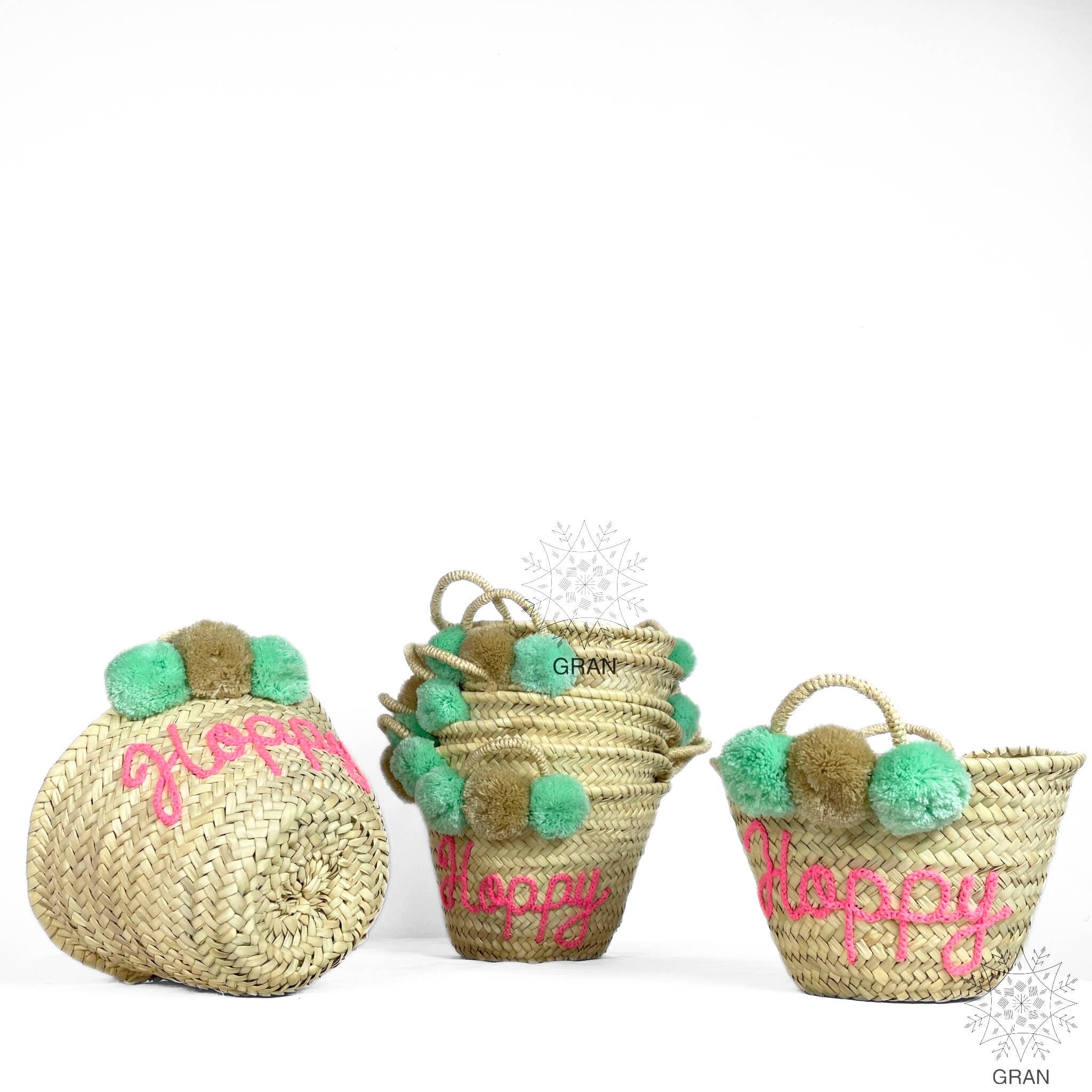 Gran Wholesale - Wholesale Tote Bag - Women's - Custom Basket With Pom Poms, Moroccan Bridesmaid Tote Bags.14