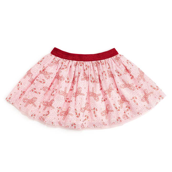 Tutu de Natal com Laço de Bengala Doce - Roupa de Criança por atacado de Sweet Wink