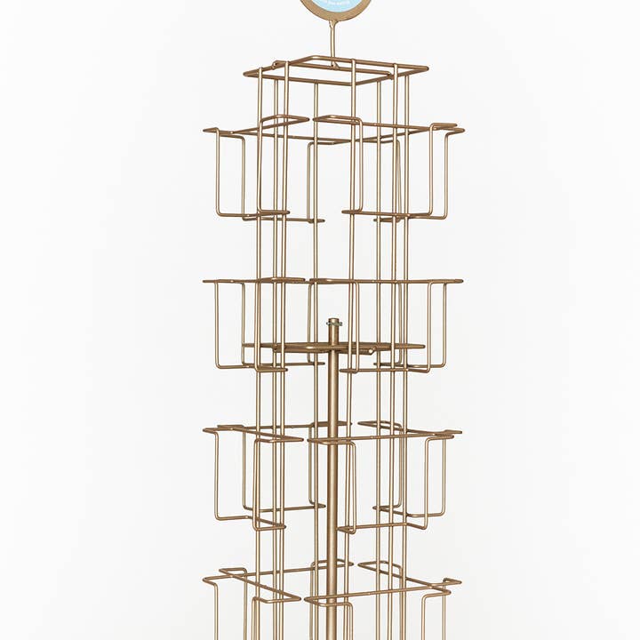 Fabfabstickers - Wholesale Retailer Display Stand/Case - Design counter turnstand, gold