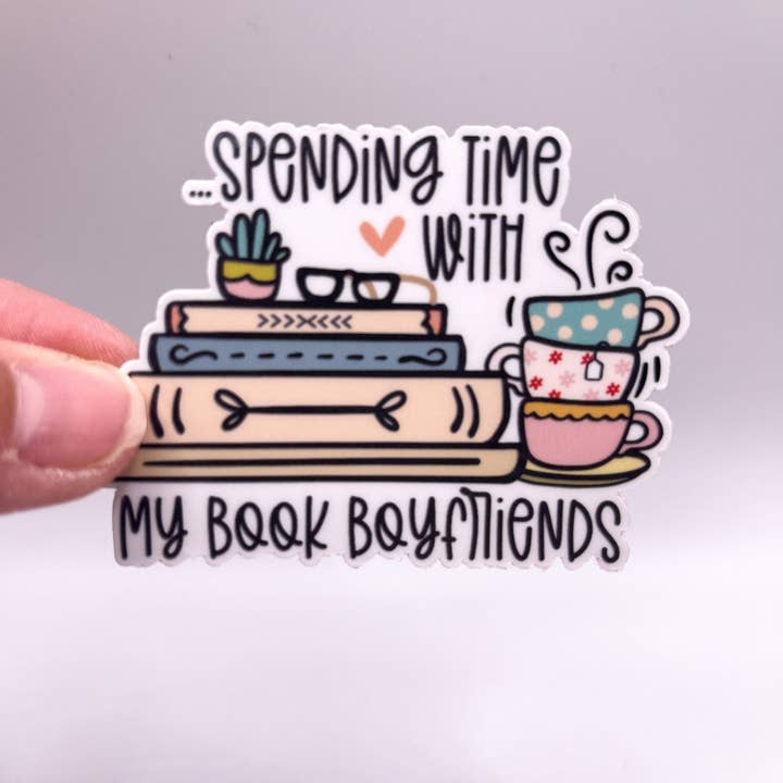 Big Chair Dreams - Wholesale Sticker - Spending Time With My Book Boyfriend Sticker - Booktok
