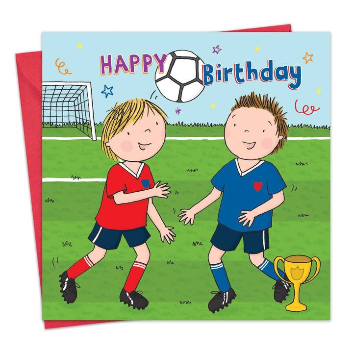Football - Boys Birthday Card for wholesale by Twizler Ltd
