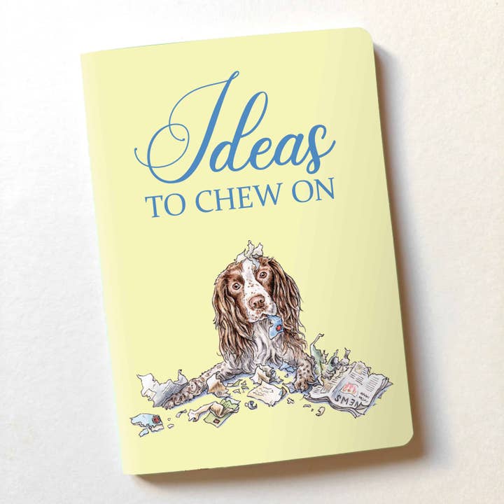 Ideas To Chew On Dog A5 Notebook for wholesale by Bewilderbeest