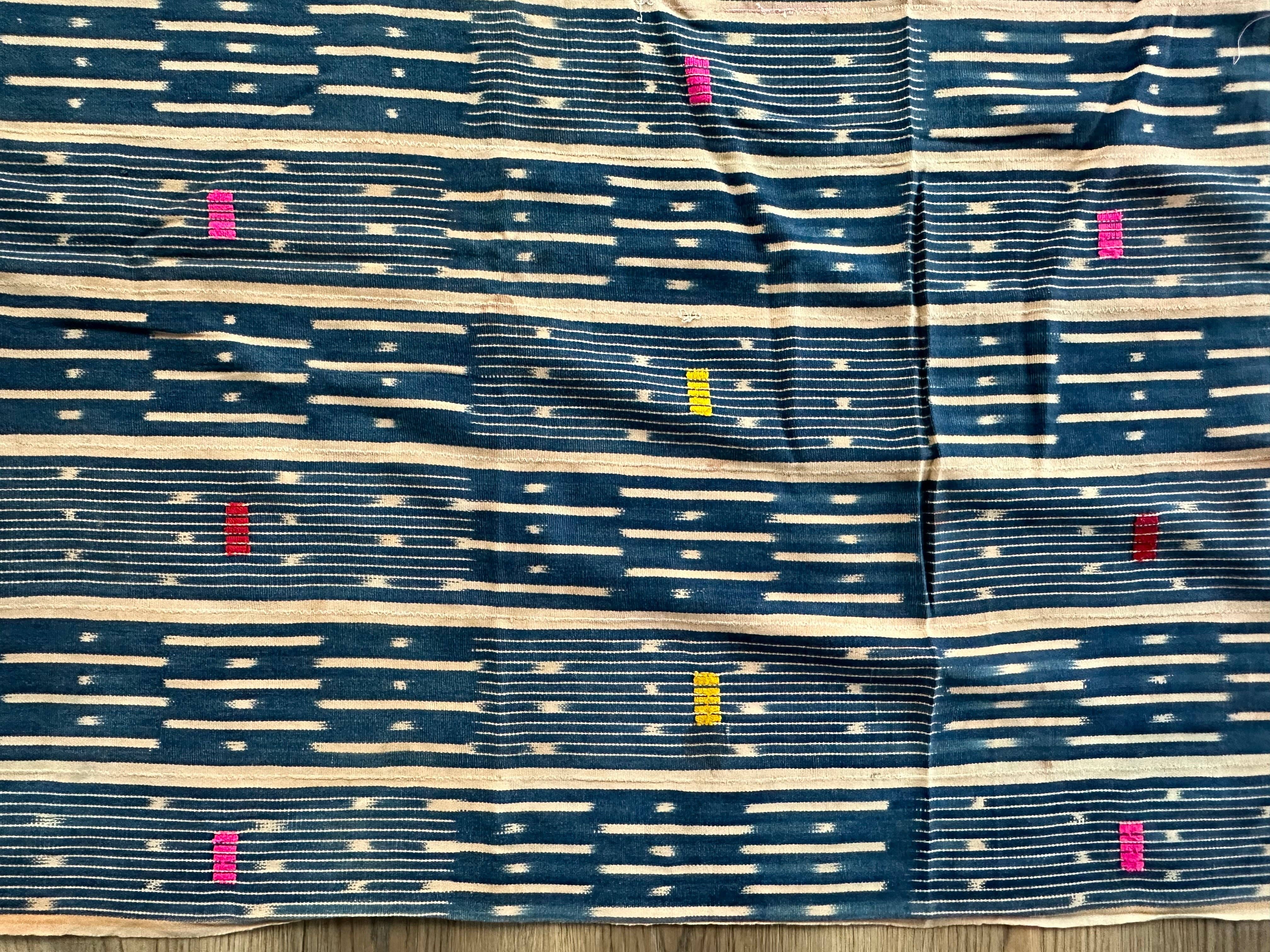 The Niger Bend - Wholesale Tapestry/Textile - Largest Vintage Baule African Cloth Men's Textile | 184 x 62"9