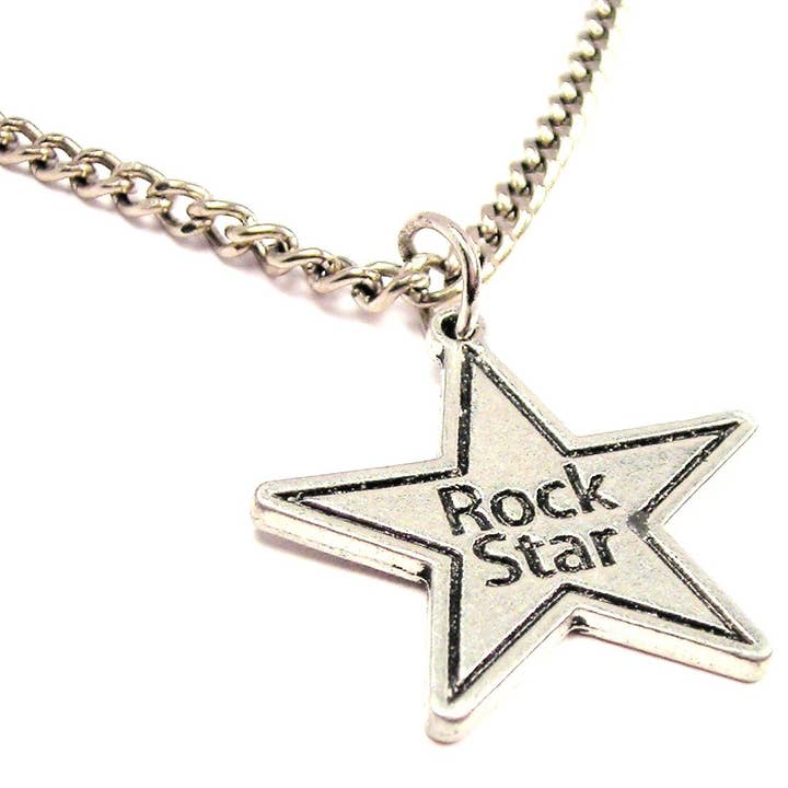 Chubby Chico Charms - Wholesale Pendant/Charm Necklace - Rock Star Single Charm Necklace