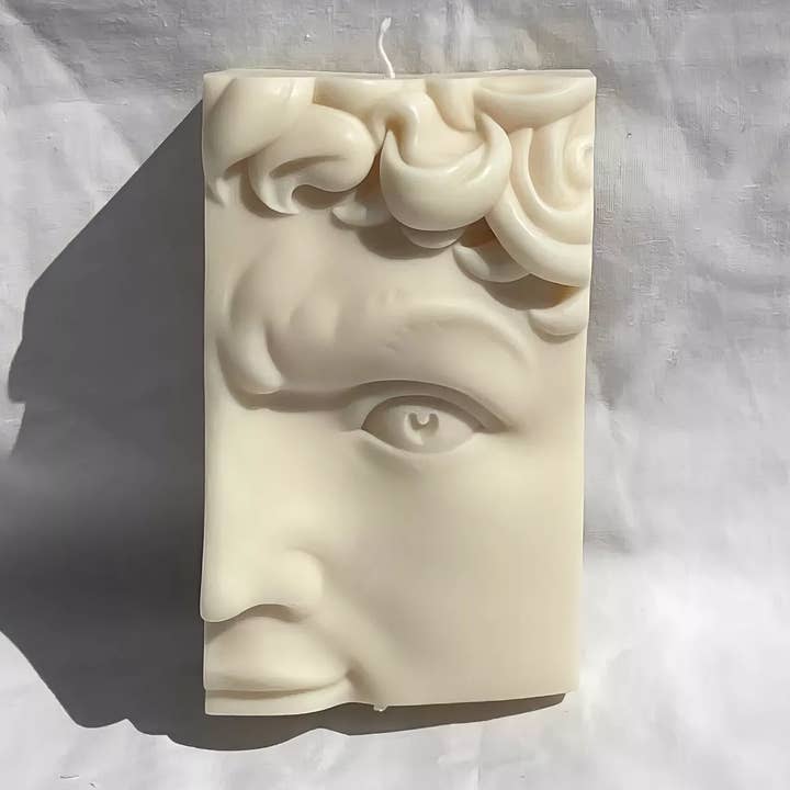 Hercules Head Candle for wholesale by Nadia Vicente