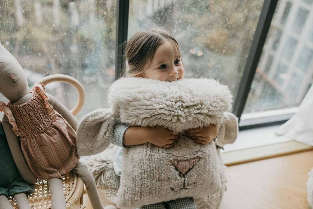 Lorena Canals - Wholesale Pillow/Cushion - Kids & Baby - Woolable Cushion Pink Nose Sheep3