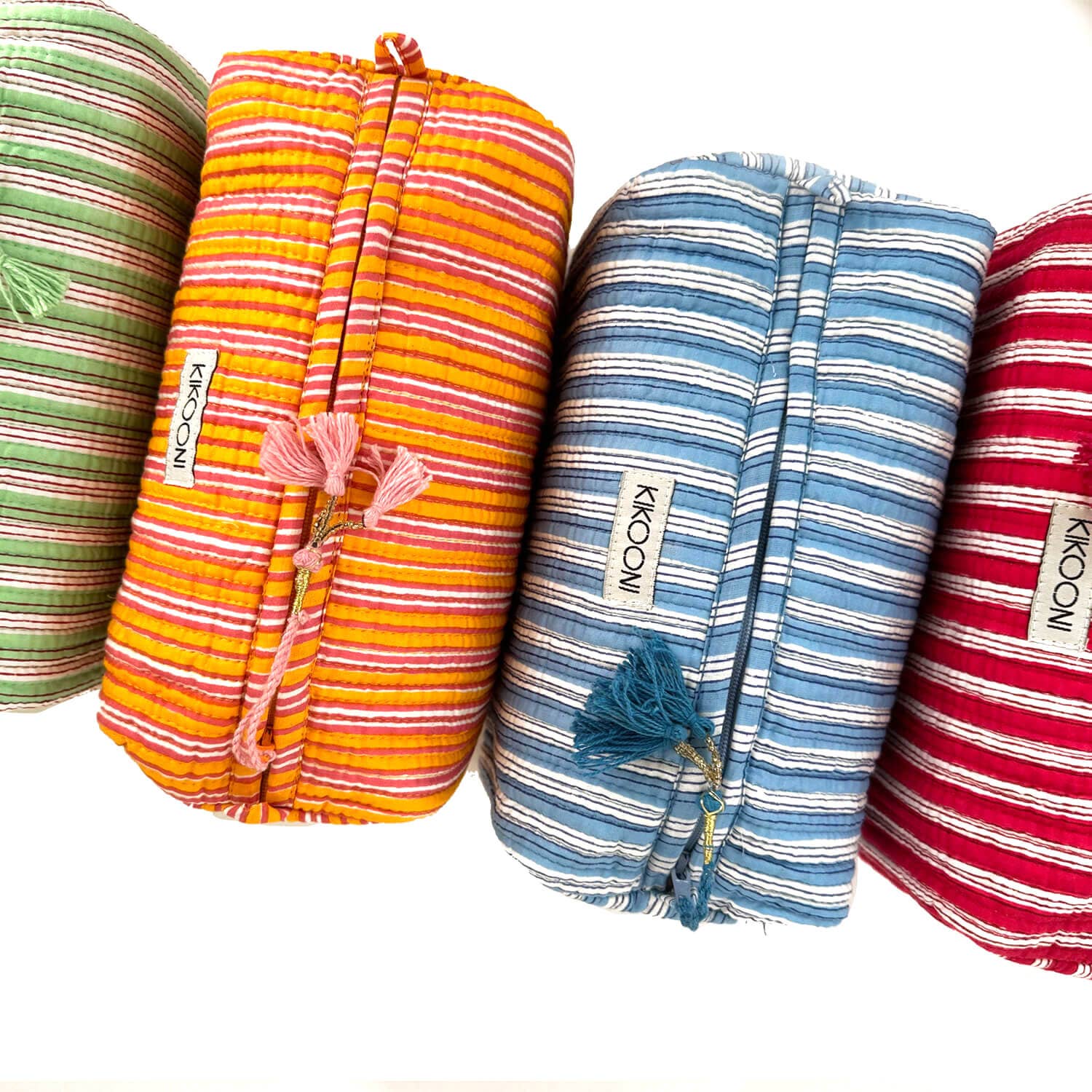 kikooni – bolsa de maquilhagem e cosméticos por atacado – Necessaire artesanal 'Stripes'6