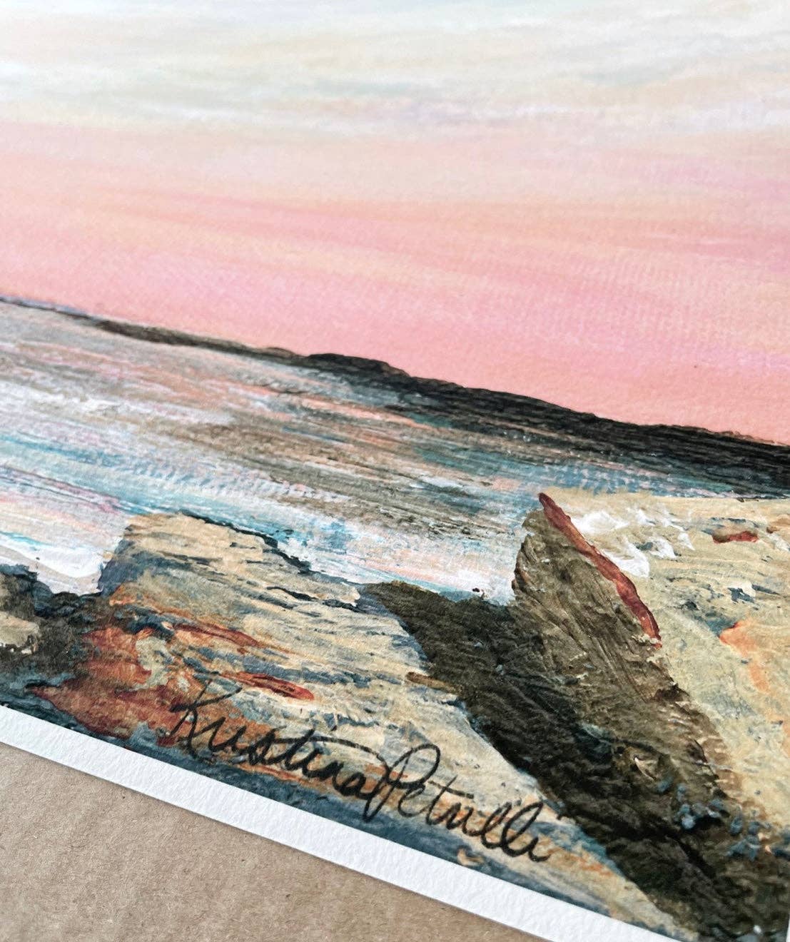 Faith and Grace Design Studios - Wholesale Art Print - Dusk on the Rocks Fine Art Print1