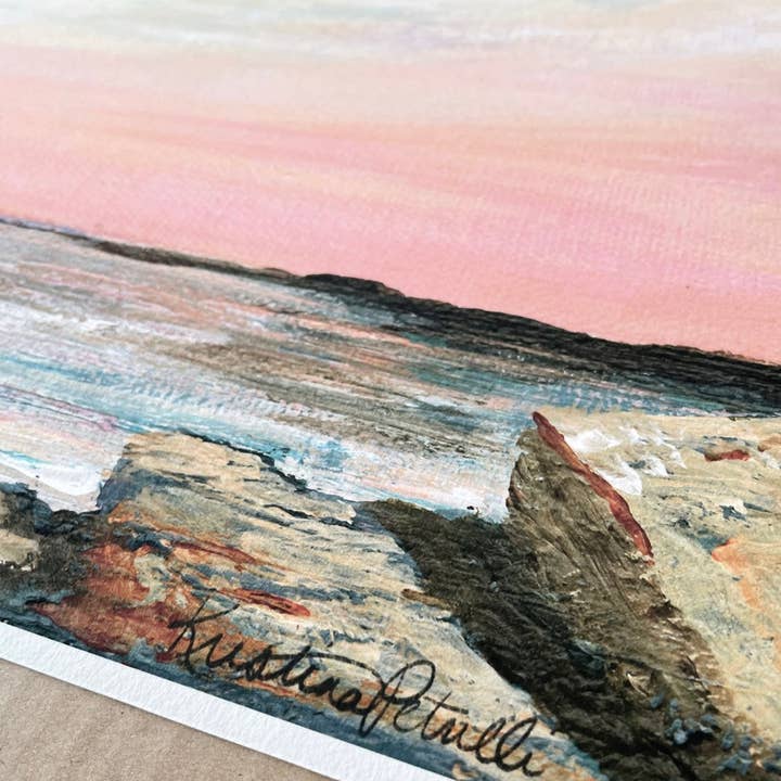 Faith and Grace Design Studios - Wholesale Art Print - Dusk on the Rocks Fine Art Print1