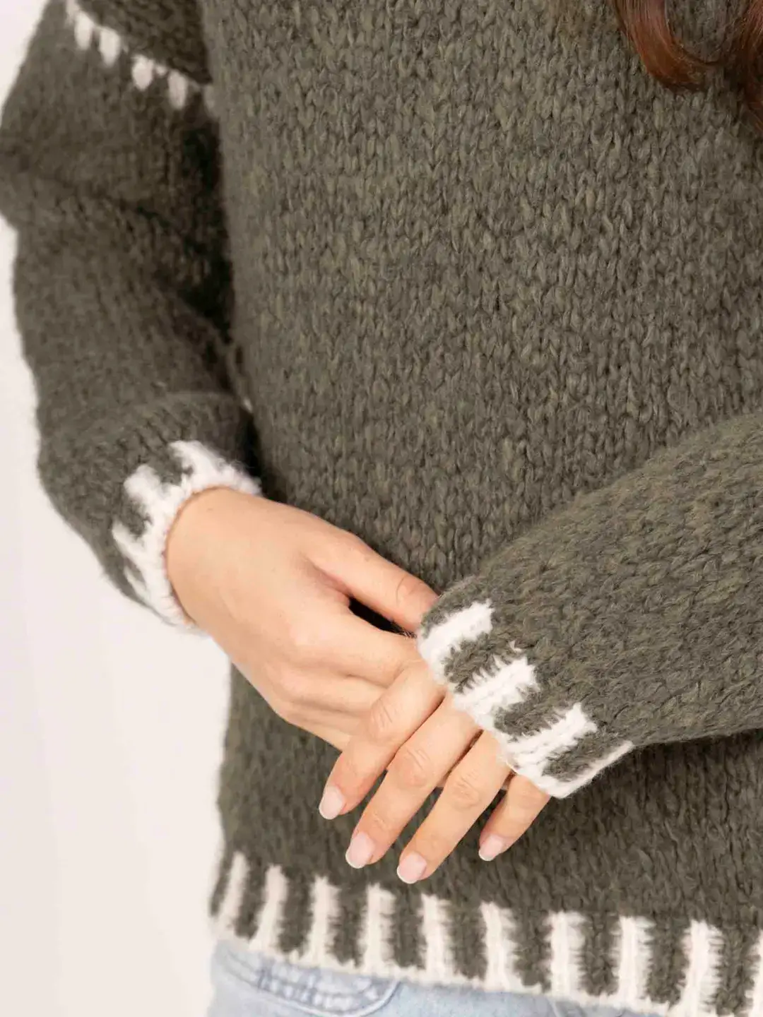 Pépouz' Paris - Wholesale Knit Sweater - Women's - Soft two-tone knit sweater PP25169