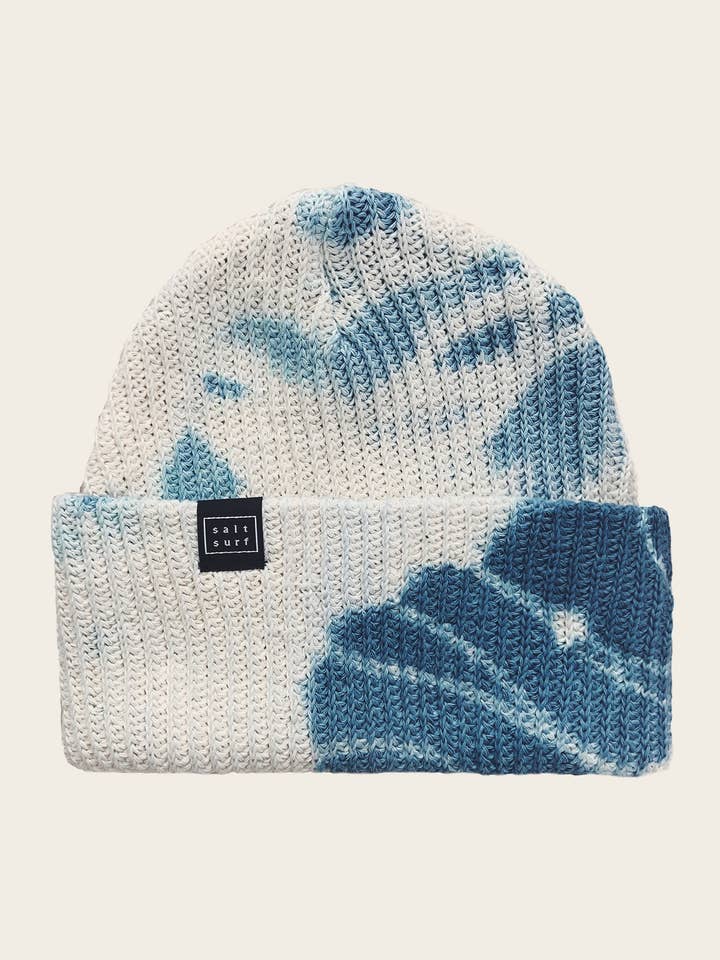 Tie Dye Beanie- Denim Blue for wholesale by Salt Surf