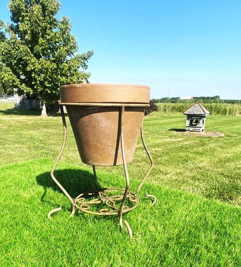 Garden Iron And More - Wholesale Plant Pot Stand - Iron Pot Holder or Gazing Ball Stand Various Sizes0