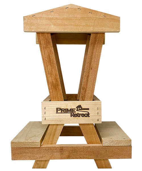 BestNest Inc - Wholesale Bird Feeder - Cedar Picnic Table Squirrel Feeder by Prime Retreat3