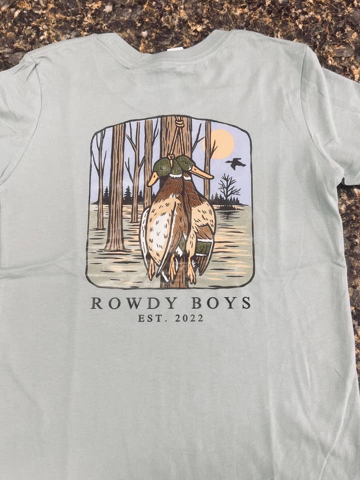 Rowdy Boys - Wholesale Shirt - Kids - Mallard Hunting Youth Tee1