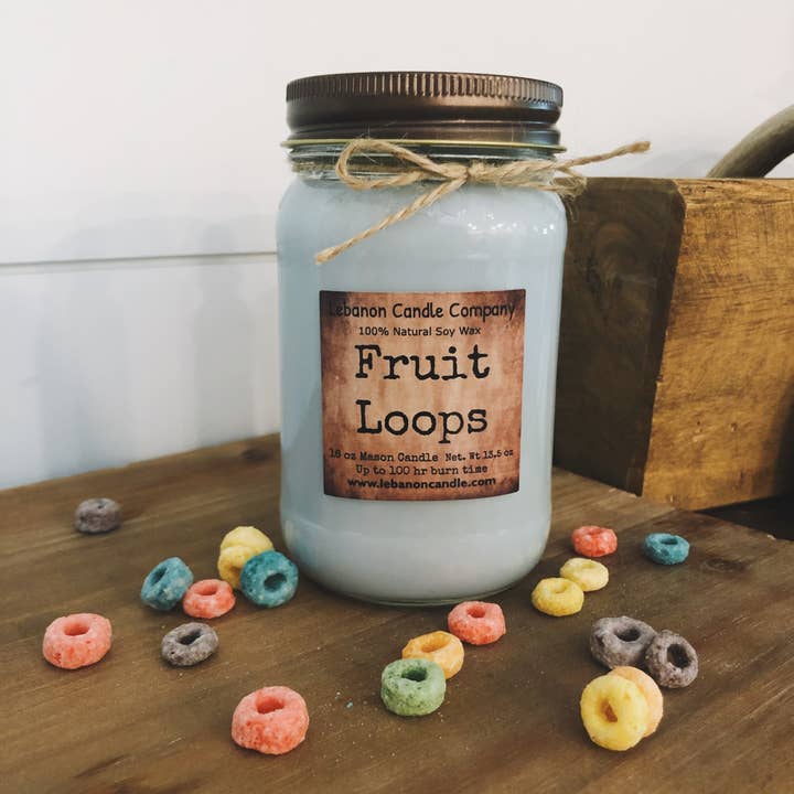 Lebanon Candle Company - Wholesale Jar/Filled Candle - Fruit Loops