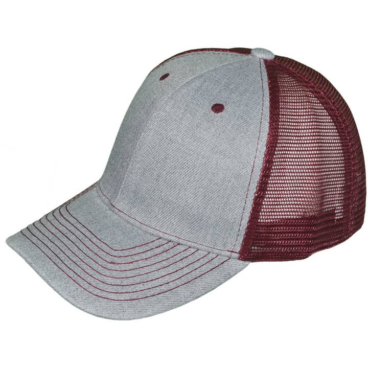 Buck Wholesale - Wholesale Trucker Hat - Unisex - Blank Trucker Hats - Structured Mesh BK Caps80