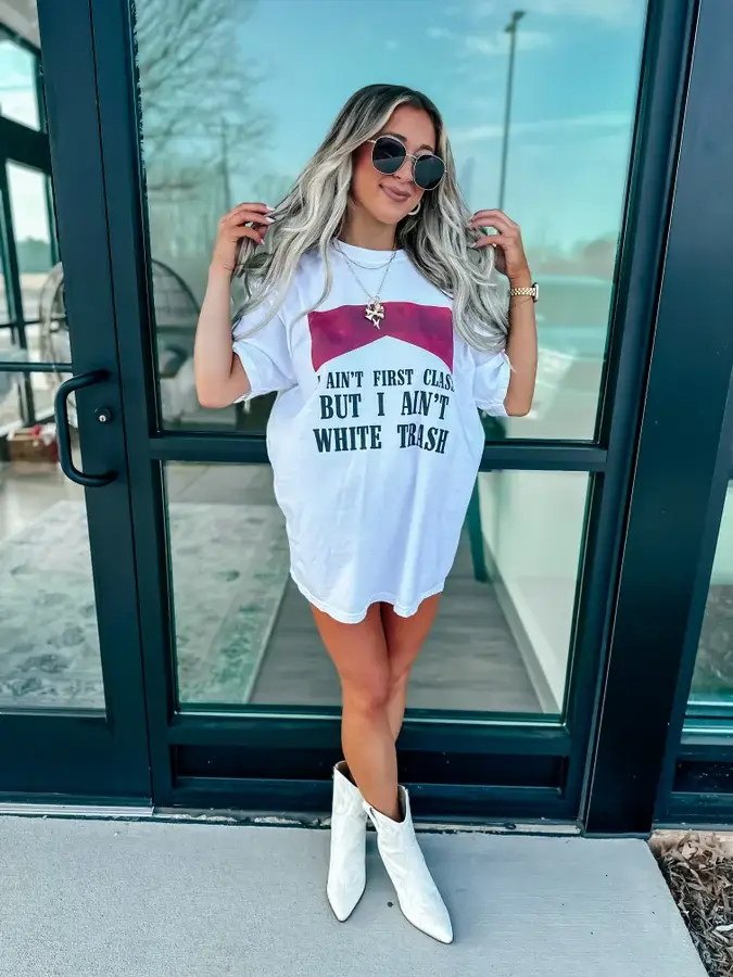 birdie - Vendita all'ingrosso Maglietta stampata - Donna - Maglietta Grafica Bianca di Prima Classe Non Sono1