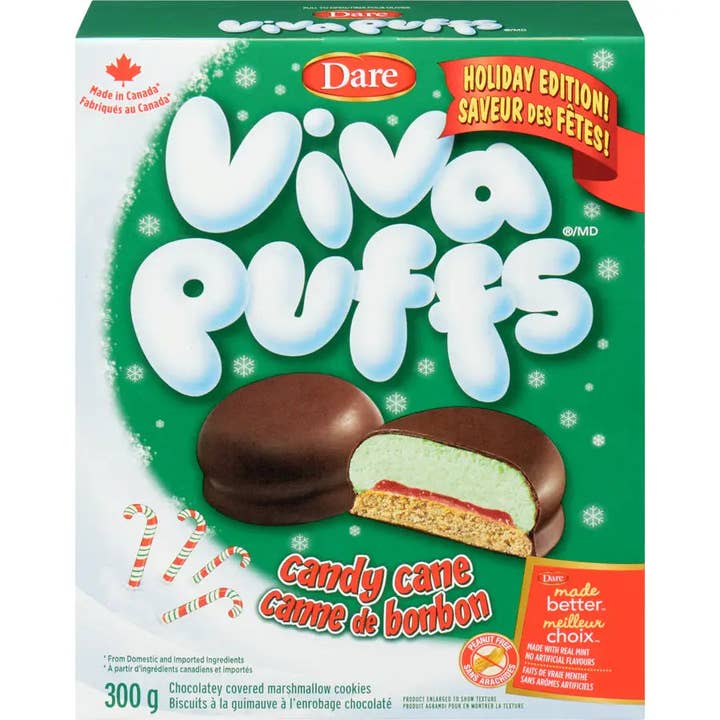 Dare Viva Puffs Candy Cane Cookies - 300 g | for wholesale by Echo Sales America
