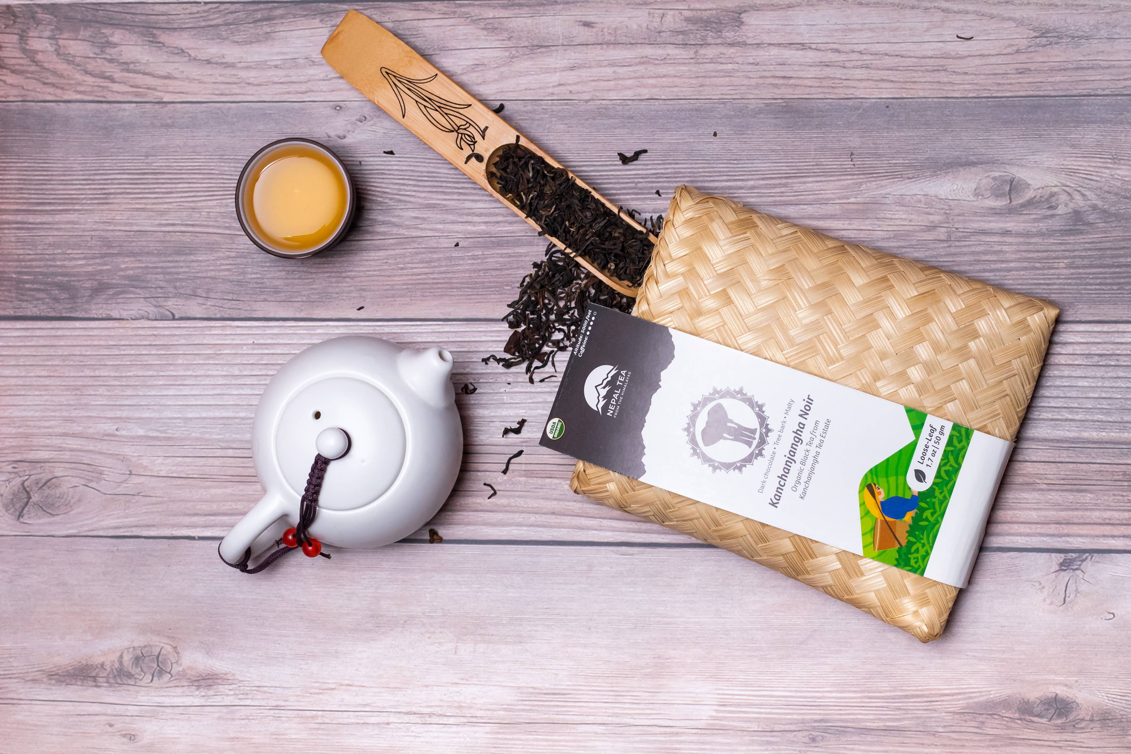 Nepal Tea Collective - Wholesale Loose Tea - Kanchanjangha Noir Loose Tea - 1 KG (2.2 Lbs.)4