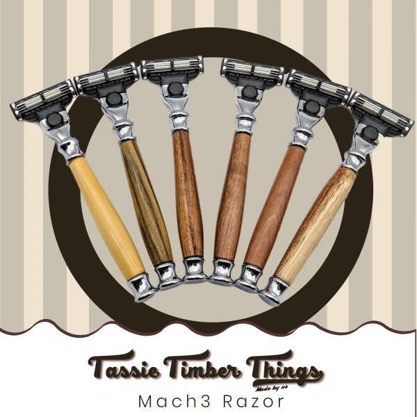 Mach 3 Razors With Tasmanian Timber Handle for wholesale by Tassie Timber Things