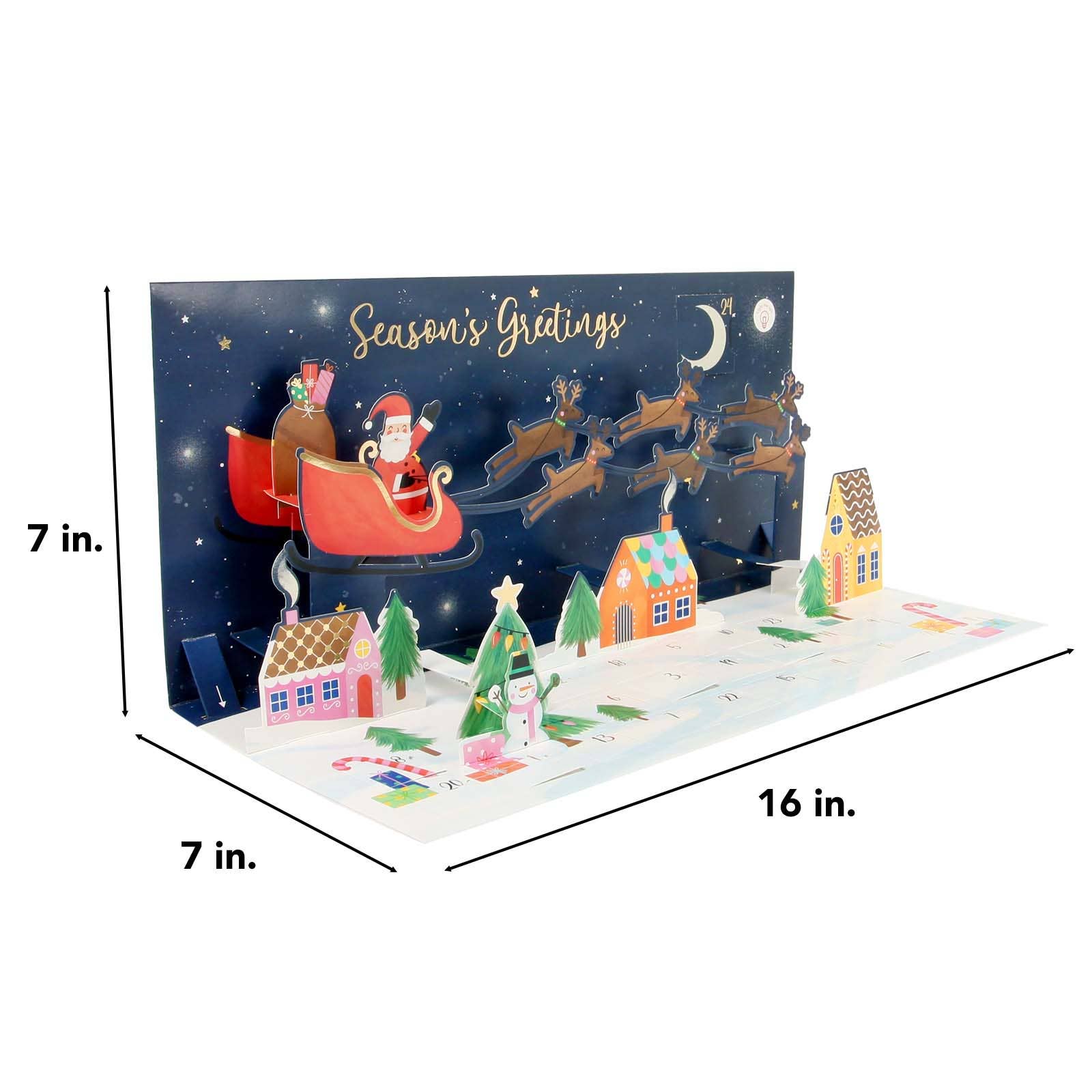 Up With Paper - Wholesale Advent Calendar - Pop-Up Advent Calendar with Lights- Holiday Gift & Decor7