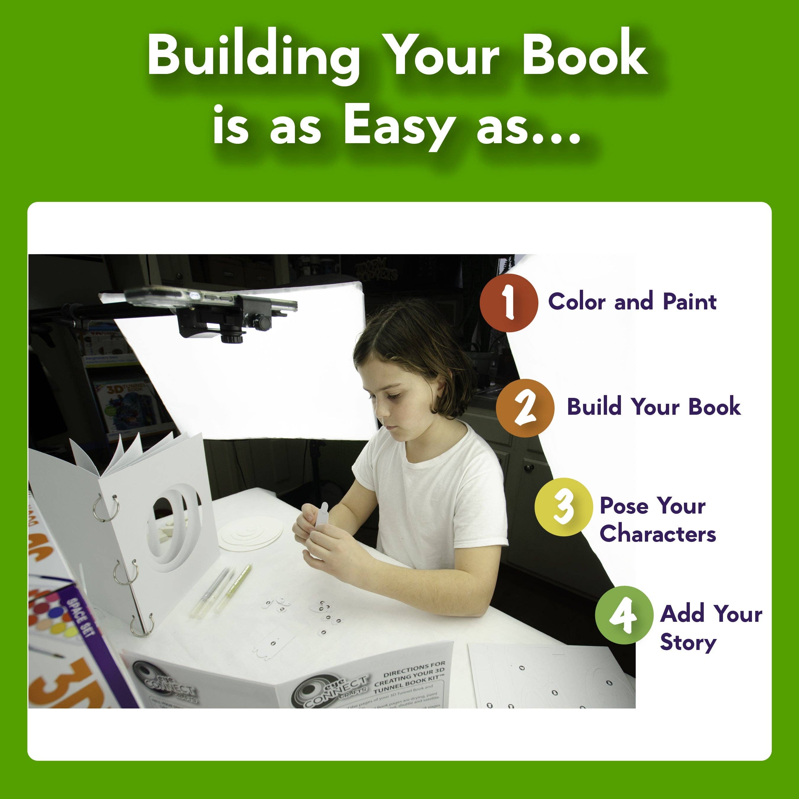 EyeConnect Crafts - Wholesale DIY Craft Kit - Kids - 3D Tunnel Book: OCEAN (Deluxe Size)15