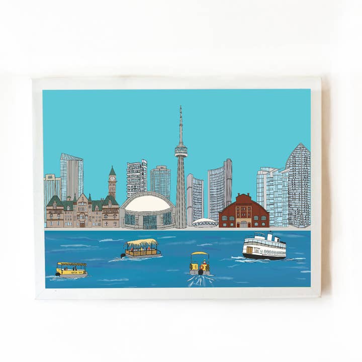 Toronto summer city scape, Art print for wholesale by Creationzbycatherine Catherine