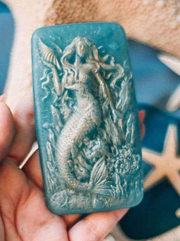 Handgjord vegansk tvål med sjöjungfru och jasmindoft för wholesale av Costurero Real