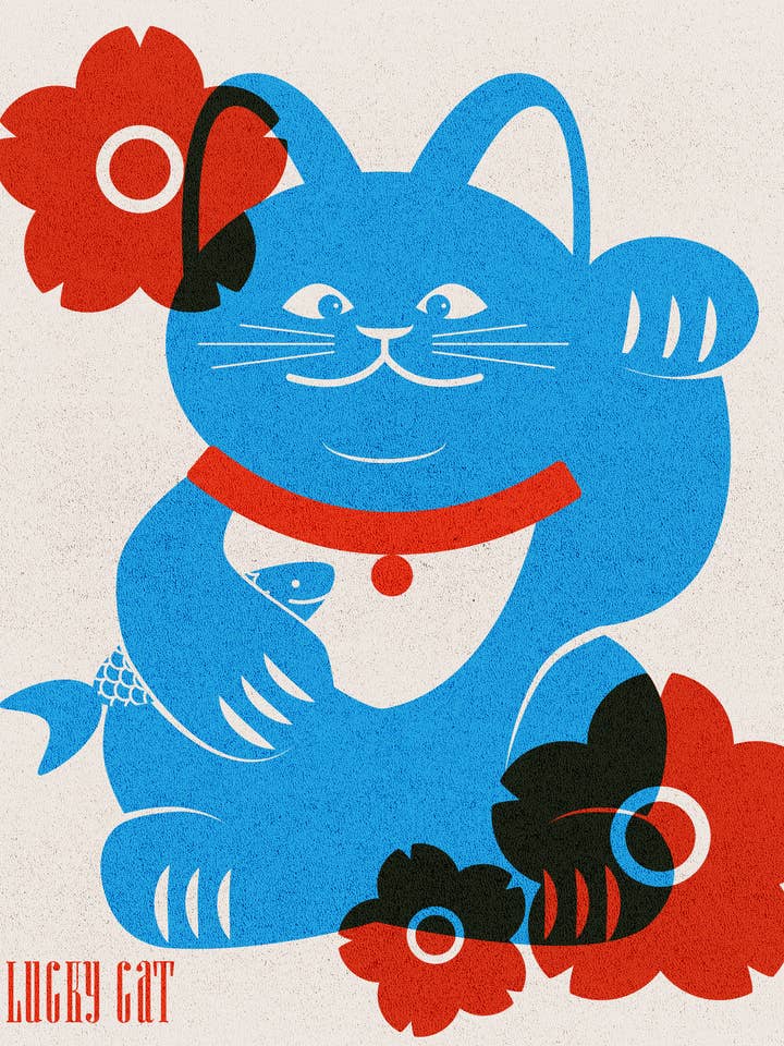 Lucky Cat for wholesale by Lucky Skye Graphics